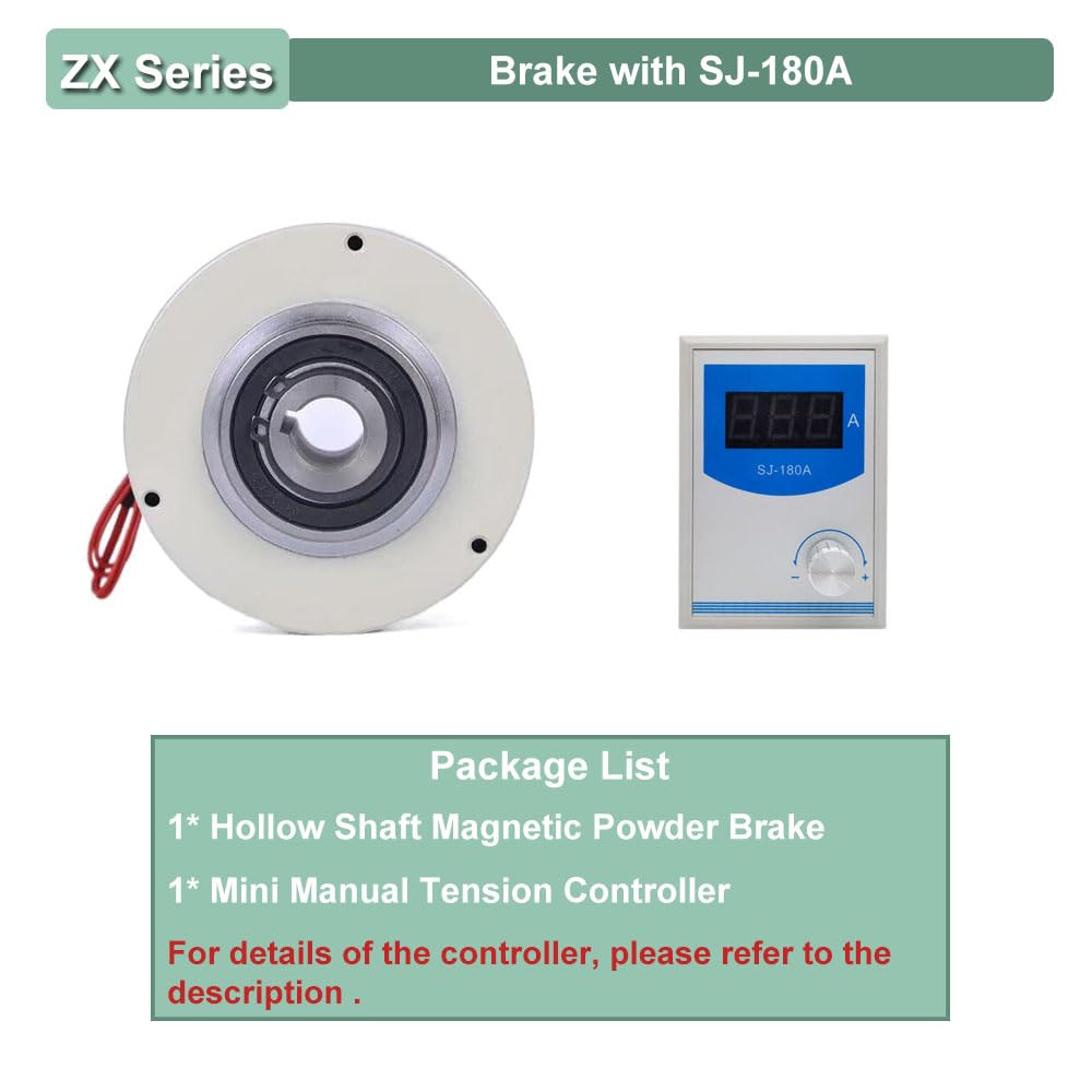 薄型磁性粉ブレーキ、張力コントローラキット、1500rpm中空シャフト